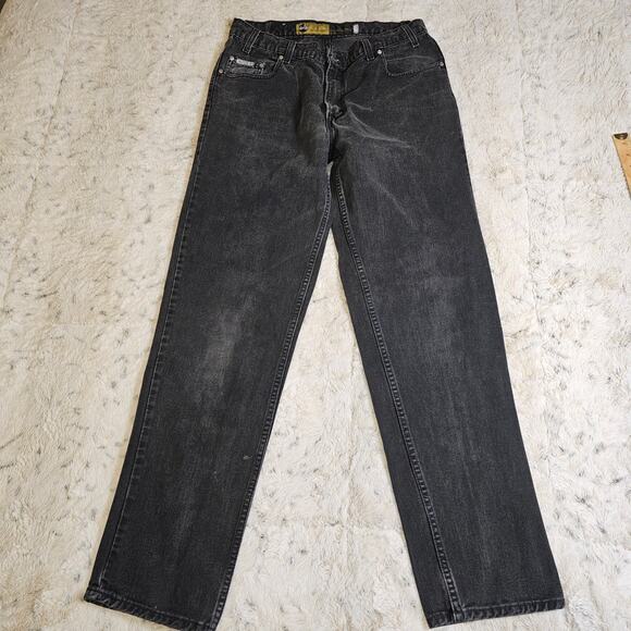 Levis Vintage Silvertab Black Denim Jeans Size 32x33 - Picture 2 of 14